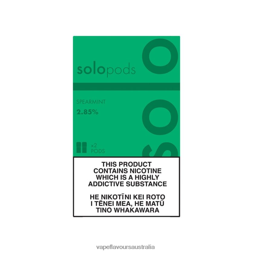 Vape Flavours Australia - Solo Replacement Pod 2-Pack Spearmint TDP24262