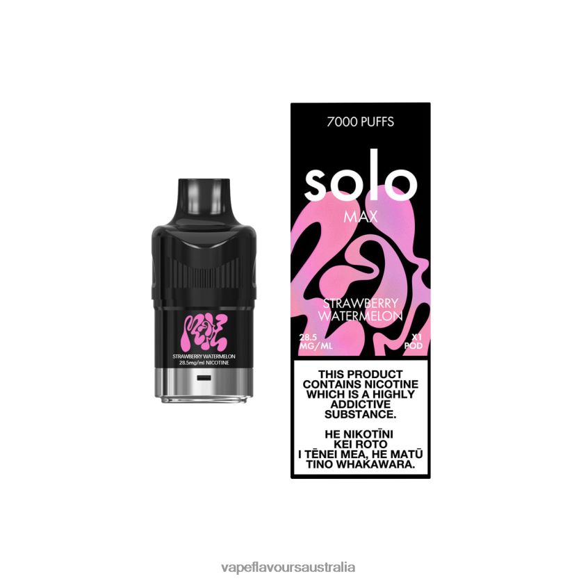 Vape Nicotine Australia - Solo MAX Pod Strawberry Watermelon TDP24288