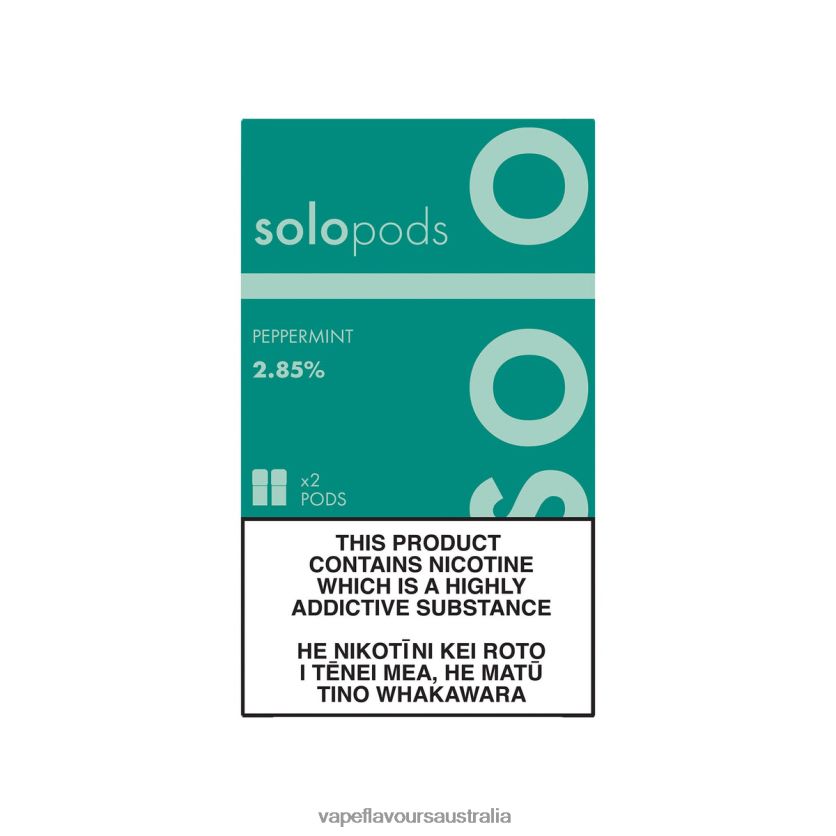 Vape Nicotine Australia - Solo Replacement Pod 2-Pack Peppermint TDP24263