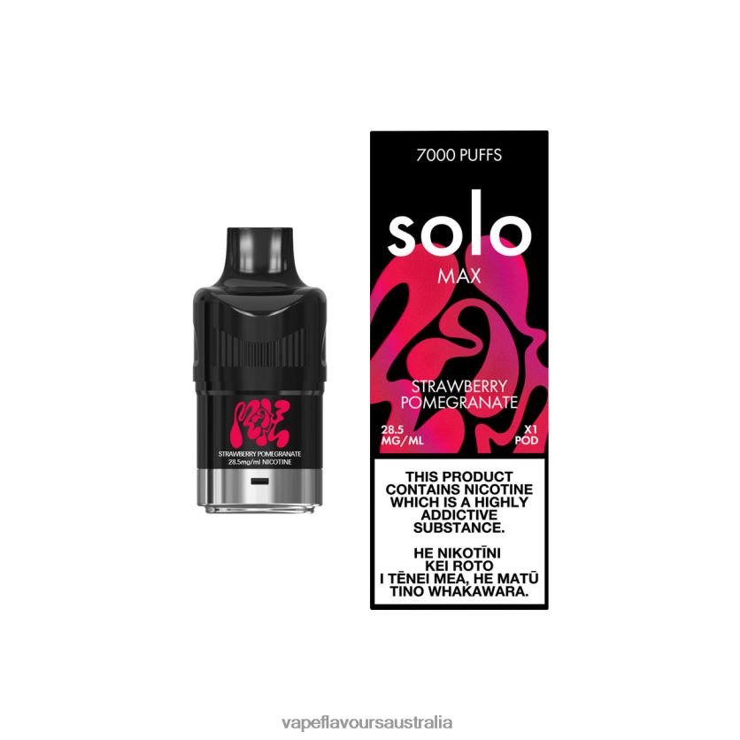 Vape Pod Kit - Solo MAX Pod Strawberry Pomegranate TDP24284