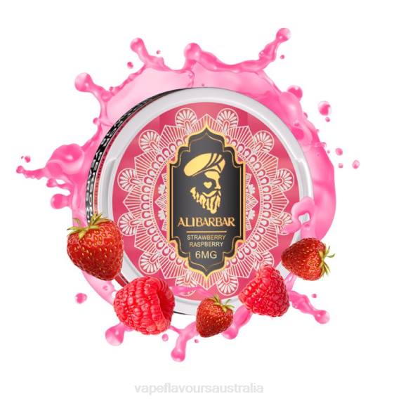 Vape Nicotine Australia - Alibarbar Nicotine Pouches Strawberry Raspberry F8RD155