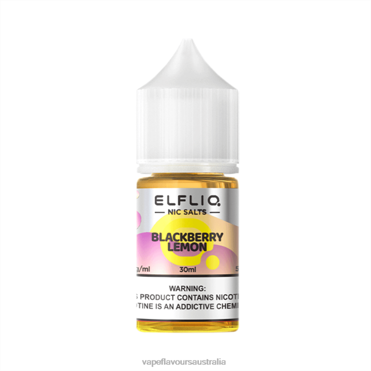ELFBAR ELFLIQ nic salt 30ml BLACKBERRY LEMON 6XXVJ8 Vape Nicotine Australia