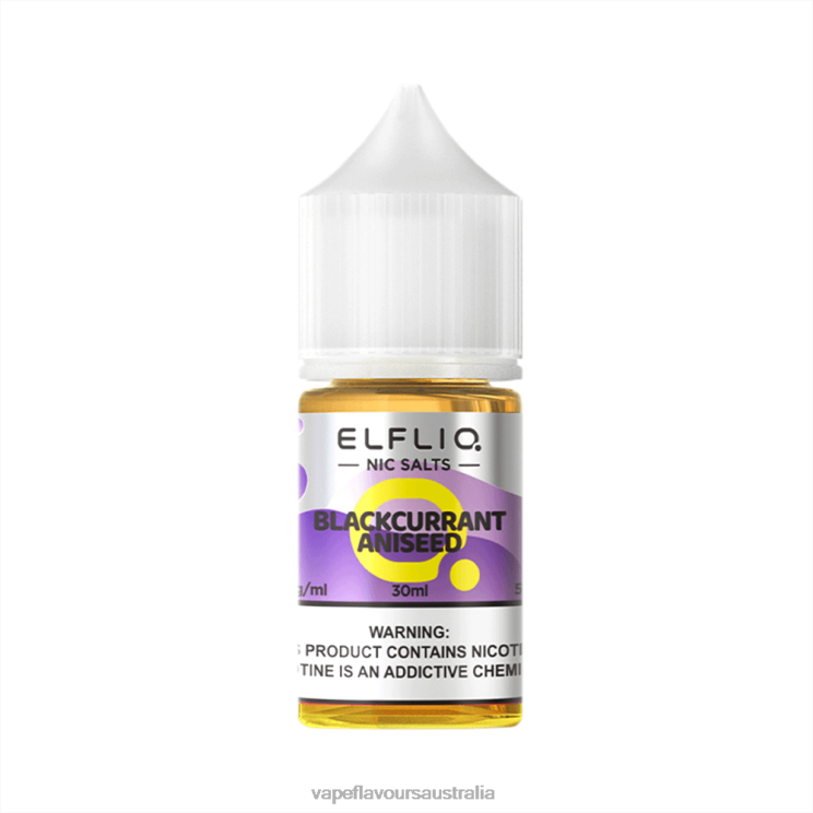 ELFBAR ELFLIQ nic salt 30ml BLACKCURRANT ANISEED 6XXVJ9 Vape Pod Kit