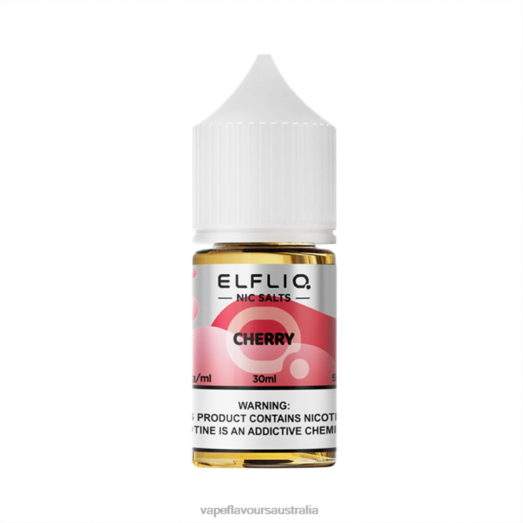 ELFBAR ELFLIQ nic salt 30ml CHERRY 6XXVJ13 Vape Nicotine Australia