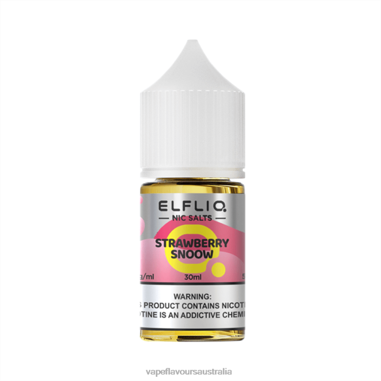 ELFBAR ELFLIQ nic salt 30ml STRAWBERRY SNOOW 6XXVJ33 Vape Nicotine Australia