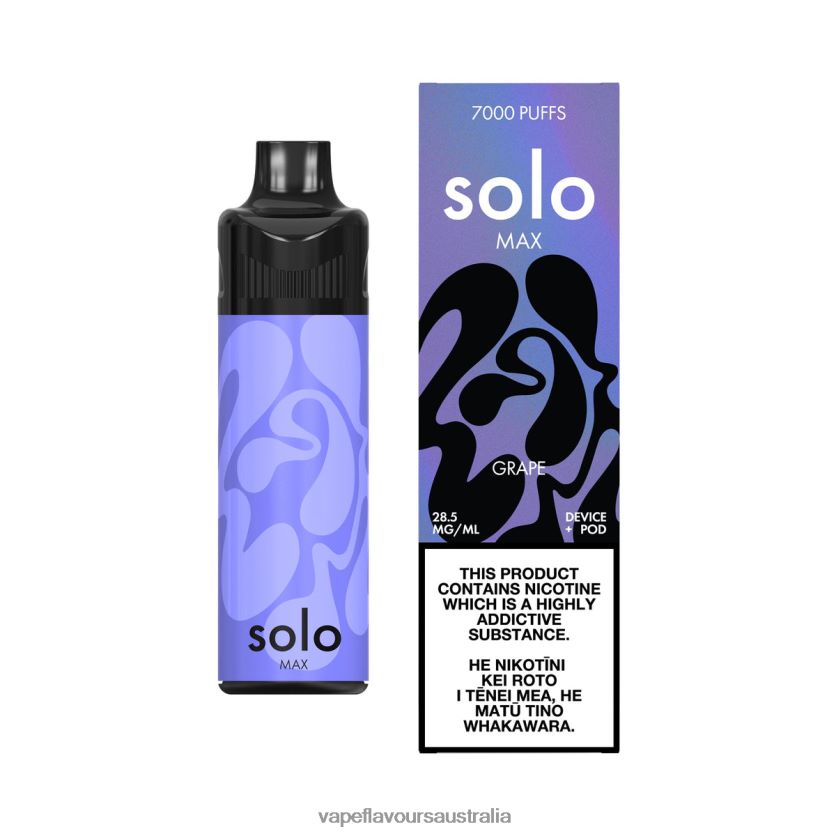 Vape Flavours Australia - Solo MAX Pod Kit Grape TDP24267
