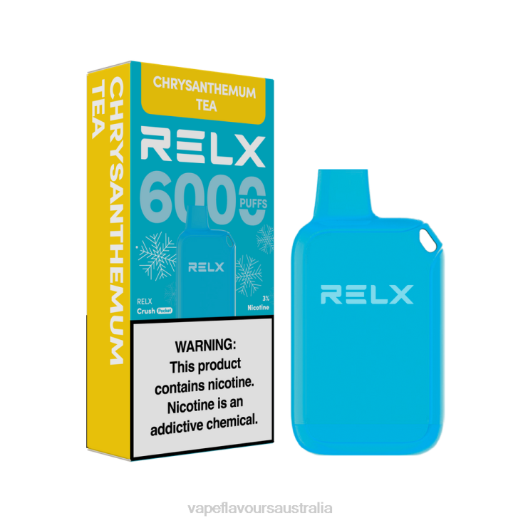 Vape Australia - RELX Crush Pocket 6000 Icy Chrysanthemum Tea HP42621