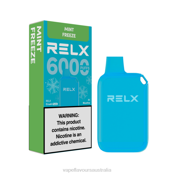 Vape Flavours Australia - RELX Crush Pocket 6000 Icy Mint Freeze HP42612