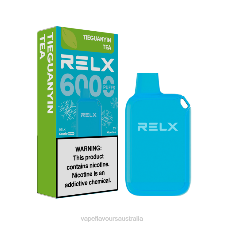 Vape Flavours Australia - RELX Crush Pocket 6000 Icy TieGuanYin Tea HP42622