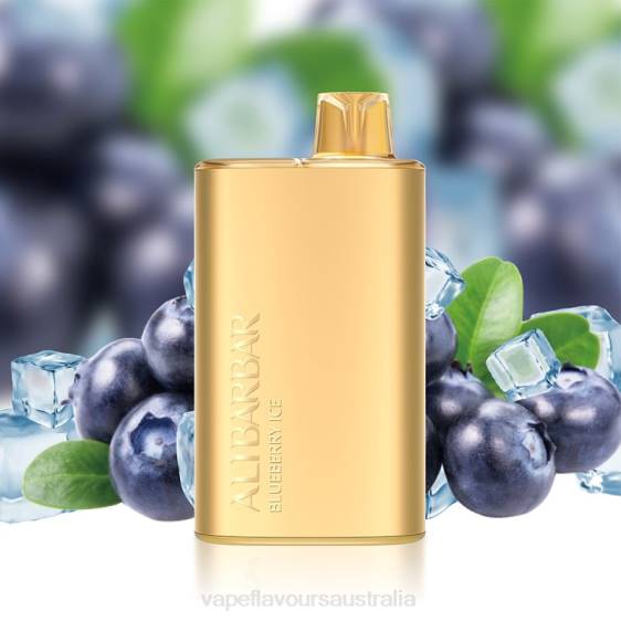 Vape Nicotine Australia - Alibarbar Rich 8000 Disposable Vape Blueberry Ice F8RD3