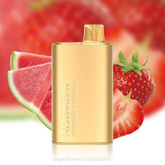 Vape Nicotine Australia - Alibarbar Rich 8000 Disposable Vape Strawberry Watermelon F8RD13