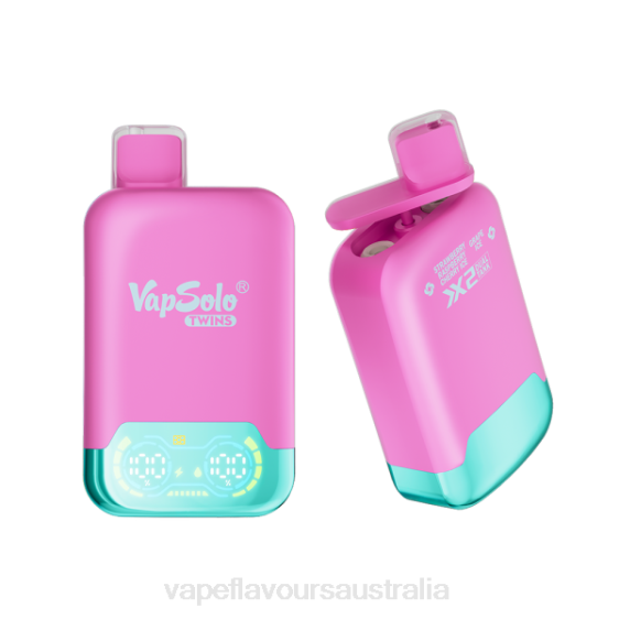 Vape Flavours Australia - Vapsolo TWINS Disposable Vape Strawberry Raspberry Cherry Ice & Grape Ice F8RD127