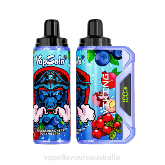Vape Australia - Vapsolo VIKING Disposable Vape Blueberry Cherry Cranberry F8RD131