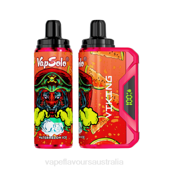 Vape Flavours Australia - Vapsolo VIKING Disposable Vape Watermelon Ice F8RD142