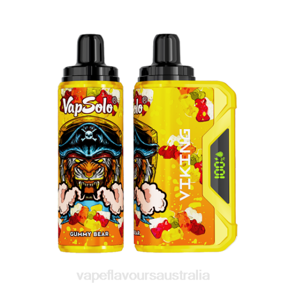 Vape Nicotine Australia - Vapsolo VIKING Disposable Vape Gummy Bear F8RD133