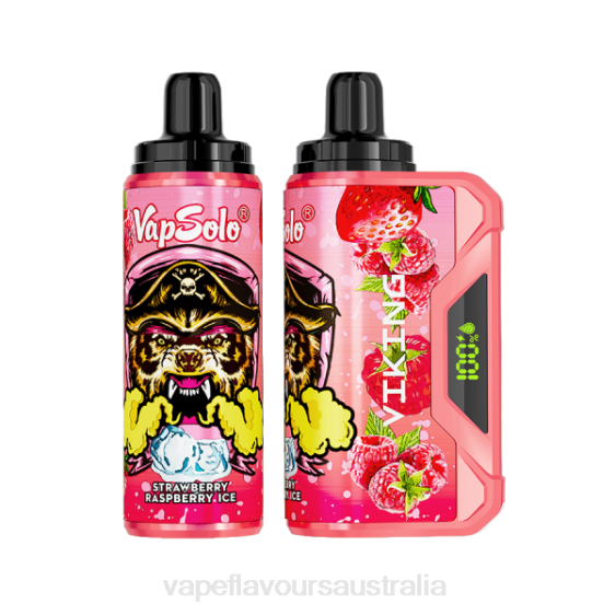 Vape Pod Kit - Vapsolo VIKING Disposable Vape Strawberry Raspberry Ice F8RD139