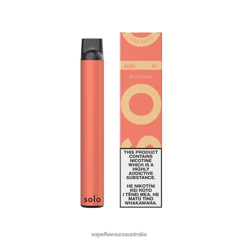 Vape Australia - Solo Disposable Vape Peach Mint TDP2426
