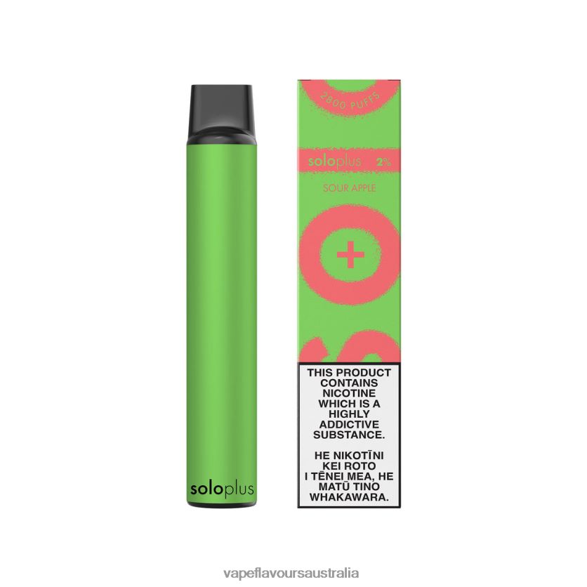 Vape Liquid - Solo Plus Disposable Vape Sour Apple TDP24230