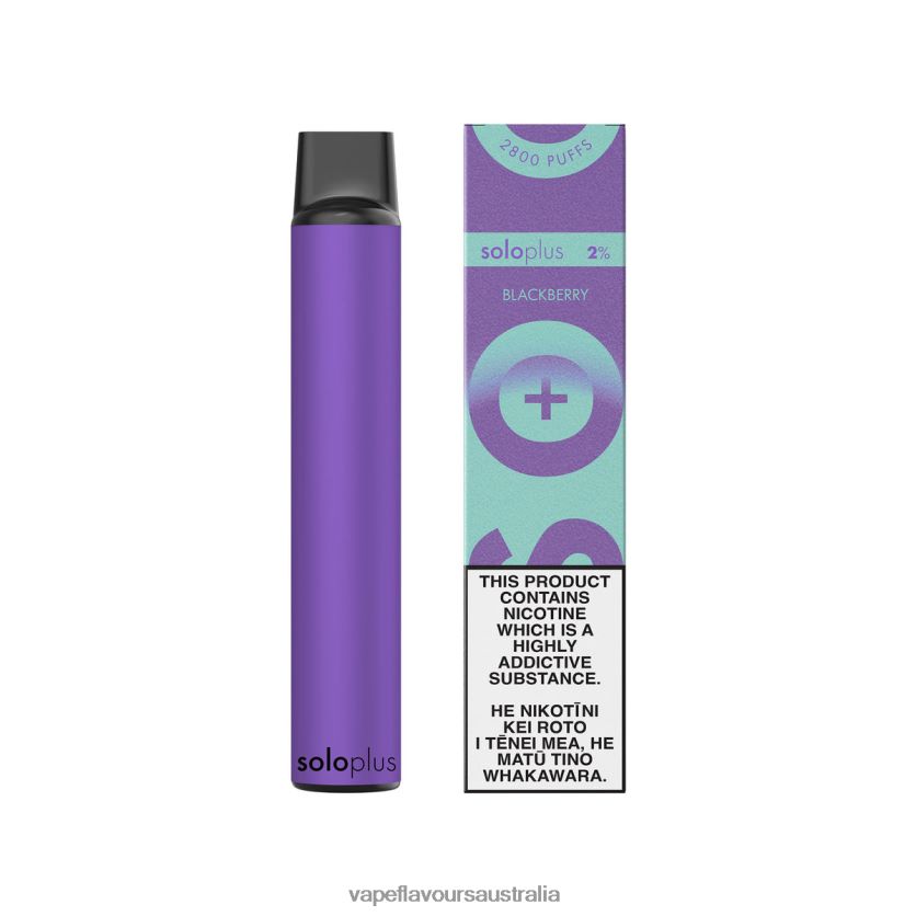Vape Nicotine Australia - Solo Plus Disposable Vape Paradise Collection Blackberry TDP24238