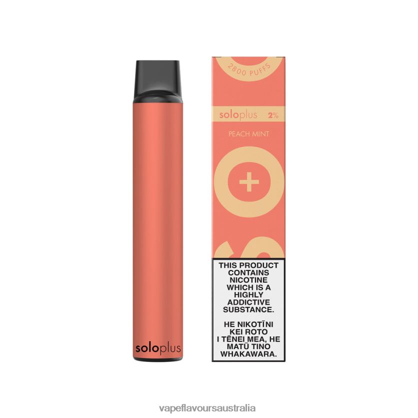 Vape Nicotine Australia - Solo Plus Disposable Vape Peach Mint TDP24223
