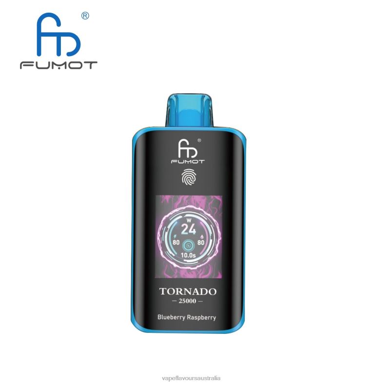 Vape Nicotine Australia - Fumot Tornado 25000 Disposable Vape Blueberry Raspberry D0P863