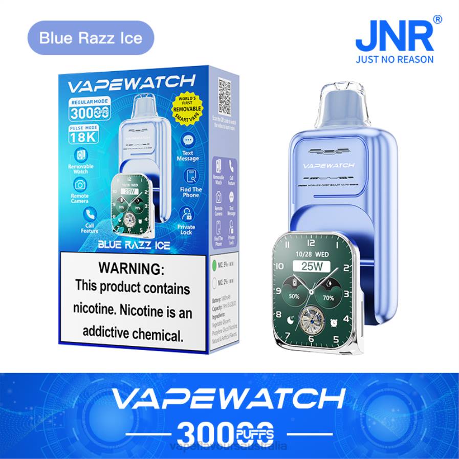 JNR JNR Vape Watch N4P011 vape nicotine australia Blue Razz Ice