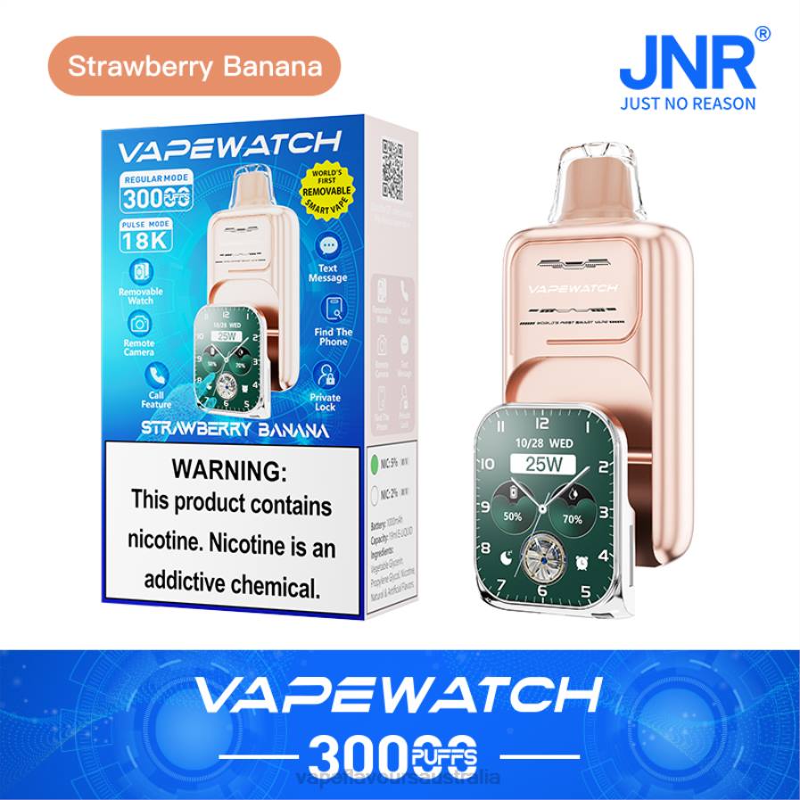 JNR JNR Vape Watch N4P07 vape nicotine australia Strawberry Banana