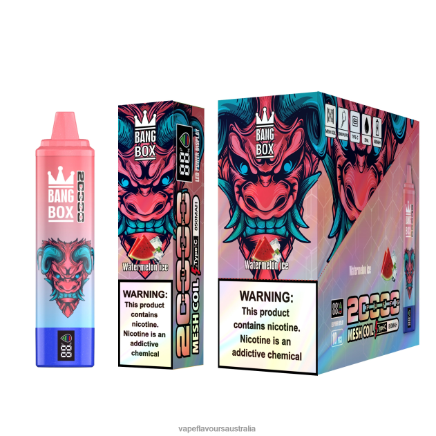 Vape Australia - Bang Box 20000 Puffs Smart Screen Watermelon Ice 6Z2R8H56