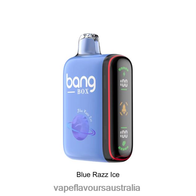 Vape Australia - Bang Box 9000-18000 Puffs Intelligent Power Display Blue Razz Ice 6Z2R8H26