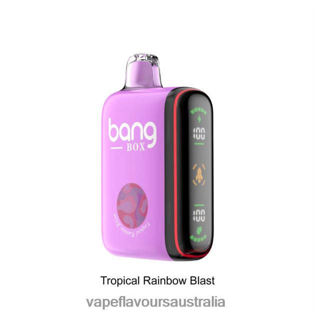 Vape Australia - Bang Box 9000-18000 Puffs Intelligent Power Display Tropical Rainbow Blast 6Z2R8H36