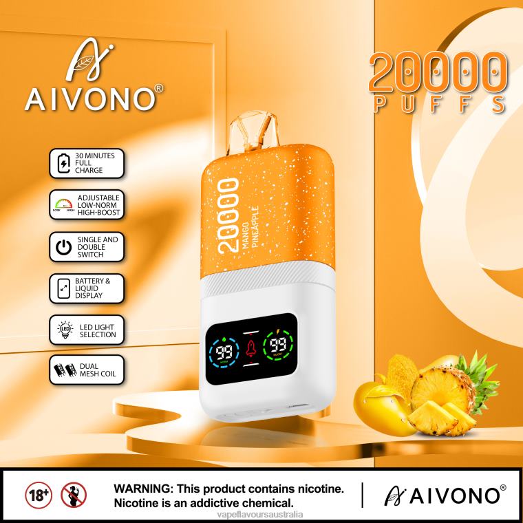 Vape Flavours Australia - Aivono AIM magic 20000 Mango Pineapple 2244077