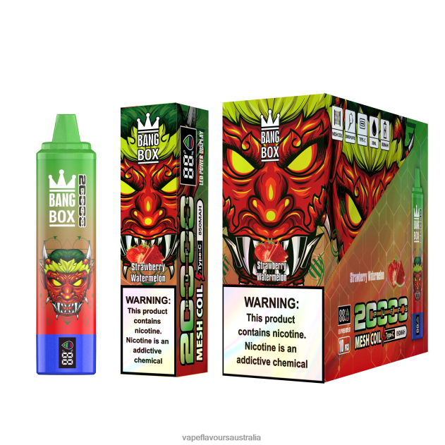 Vape Flavours Australia - Bang Box 20000 Puffs Smart Screen Strawberry Watermelon 6Z2R8H52