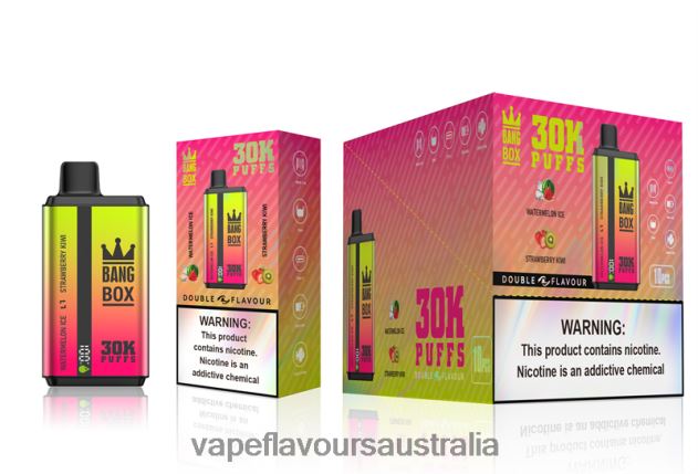 Vape Flavours Australia - Bang Box 30000 Puffs Dual Flavors Watermelon Ice & Strawberry Kiwi 6Z2R8H62