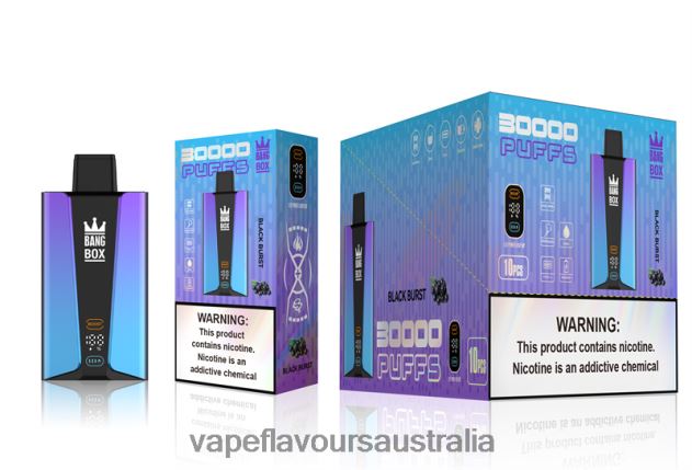 Vape Flavours Australia - Bang Box 30000 Puffs Smart Screen Black Burst 6Z2R8H77