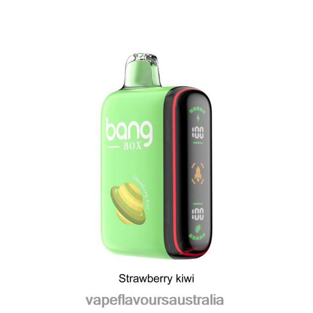 Vape Flavours Australia - Bang Box 9000-18000 Puffs Intelligent Power Display Strawberry Kiwi 6Z2R8H27