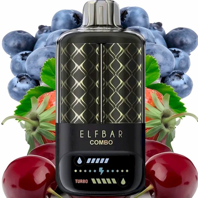 Vape Flavours Australia - Elf Bar Combo 25000 Blueberry Sour Raspberry & Cherry X4L02