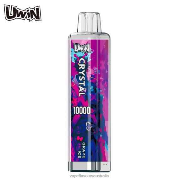 Vape Flavours Australia - UWIN CRYSTAL 10000 DISPOSABLE VAPE Grape Ice RB4442
