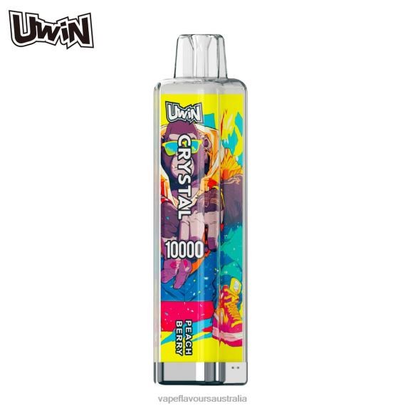 Vape Flavours Australia - UWIN CRYSTAL 10000 DISPOSABLE VAPE Peach Berry RB44412