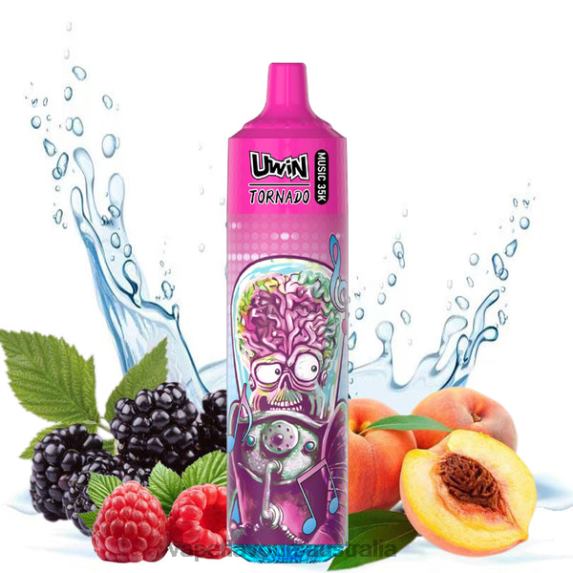 Vape Flavours Australia - UWIN CRYSTAL 35K DISPOSABLE VAPE Peach Berry RB44427