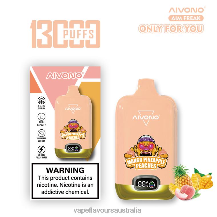 Vape Liquid - Aivono AIM FREAK 13000 Mango Pineapple Peaches 22440250