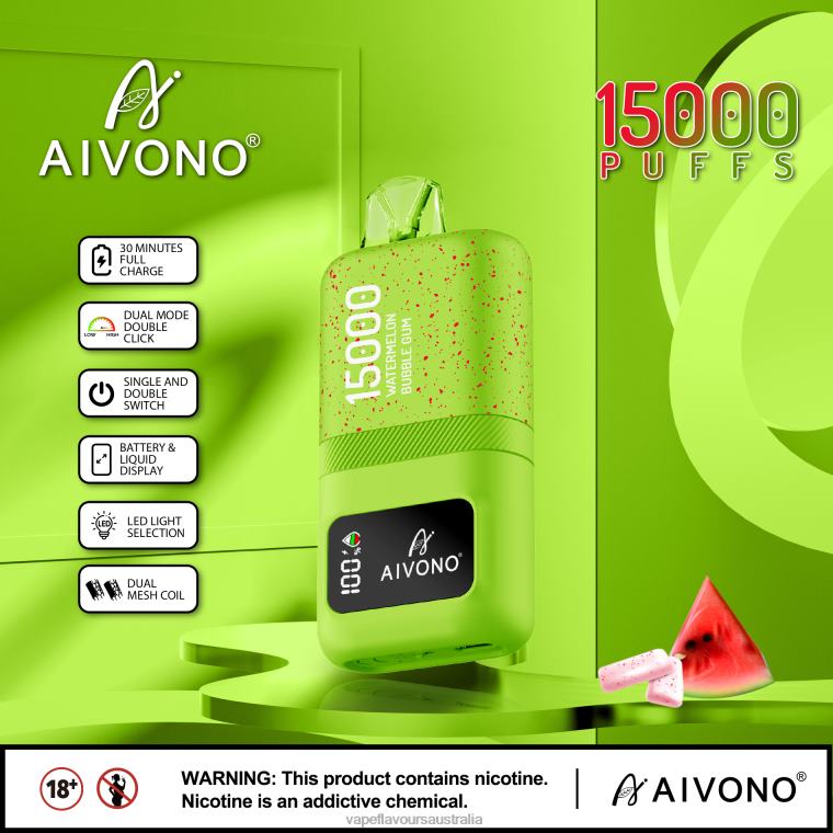 Vape Liquid - Aivono AIM magic 15000 Watermelon Bubble Gum 2244065