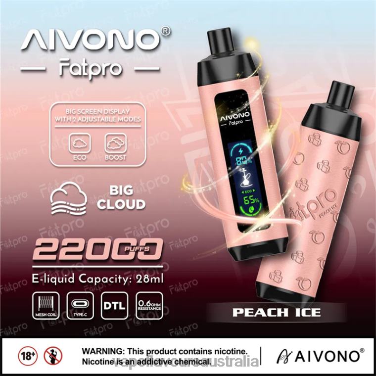 Vape Liquid - Aivono Fatpro 22000 Peach Ice 224405
