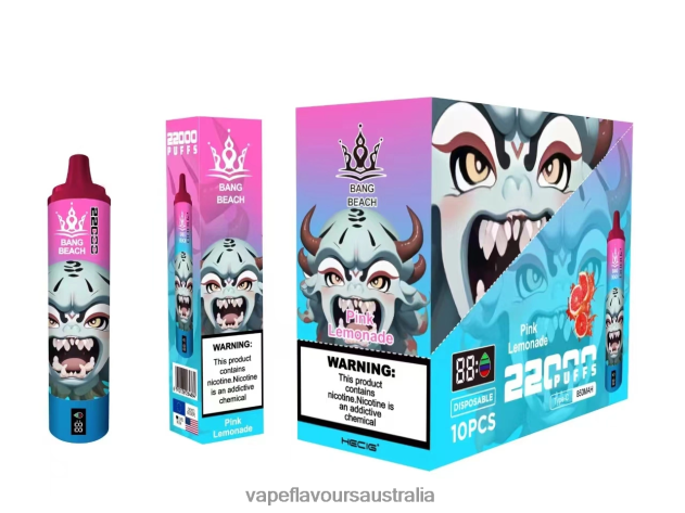 Vape Liquid - Bang Beach 22000 Puffs Smart Screen Pink Lemonade 6Z2R8H15