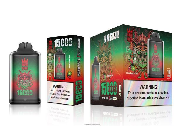 Vape Liquid - Bang Box S1-15000 Puffs Strawberry Kiwi 6Z2R8H100
