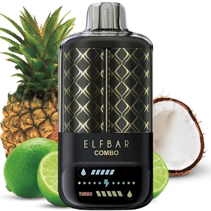 Vape Liquid - Elf Bar Combo 25000 Lime & Pineapple X4L05