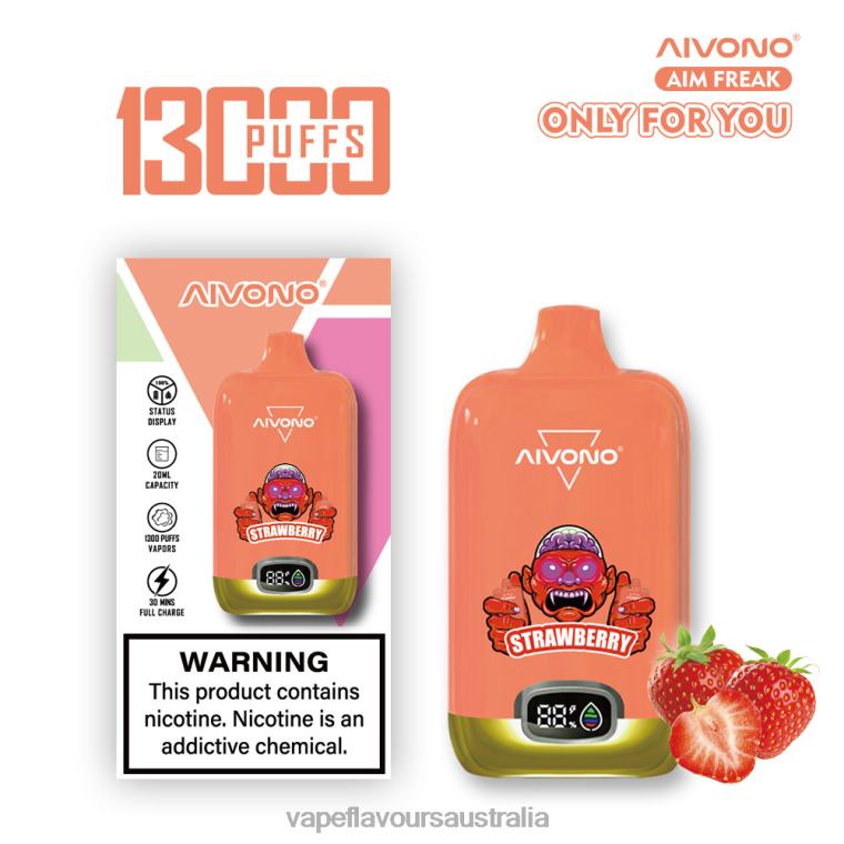 Vape Nicotine Australia - Aivono AIM FREAK 13000 Strawberry 22440243