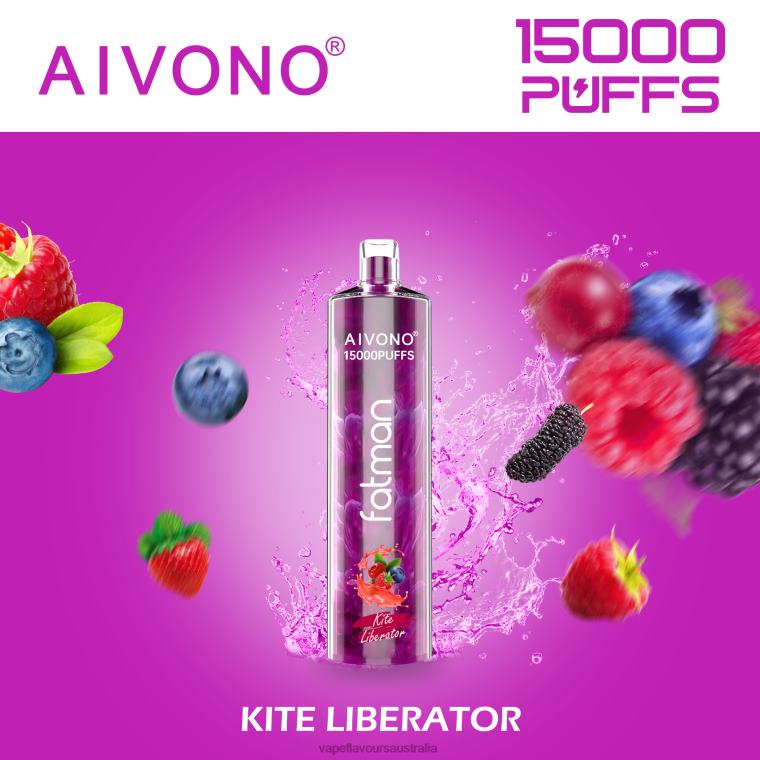Vape Nicotine Australia - Aivono FATMAN 15000 Kite Liberator 2244013