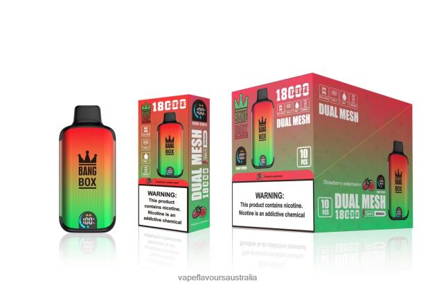 Vape Nicotine Australia - Bang Box 18000 puffs Strawberry Watermelon 6Z2R8H88