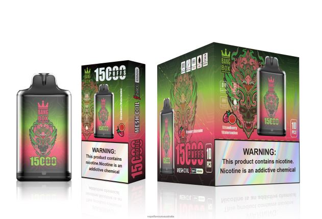 Vape Nicotine Australia - Bang Box S1-15000 Puffs Strawberry Watermelon 6Z2R8H103