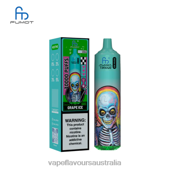 Vape Nicotine Australia - Fumot Tornado 30K Music Grape Ice 4N82813